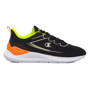 Scarpe da ginnastica nere da uomo con dettagli arancioni Champion Nimble, Brand, SKU s321000440, Immagine 0